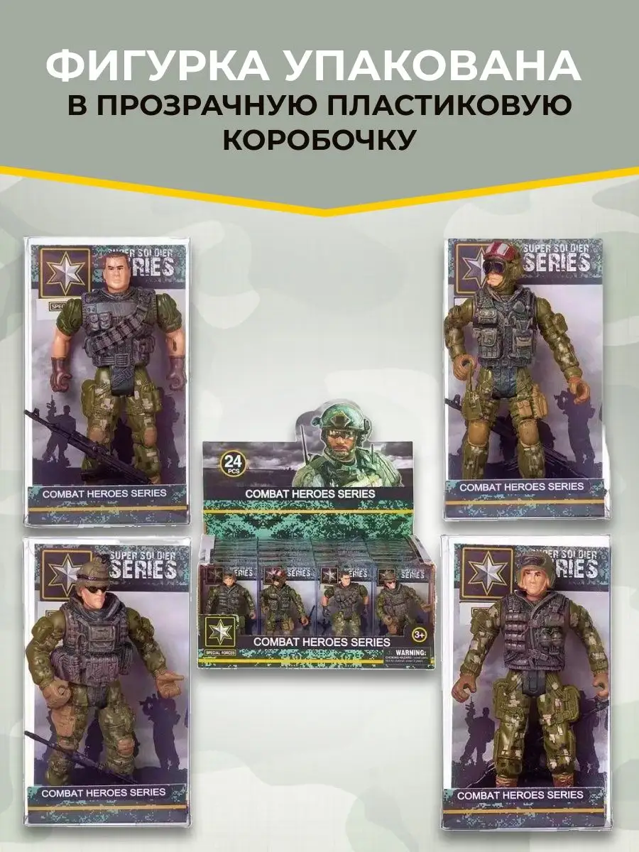 Солдатик игровой набор Военный Солдат с оружием фигурка Junfa Toys 64225022  купить за 349 ₽ в интернет-магазине Wildberries