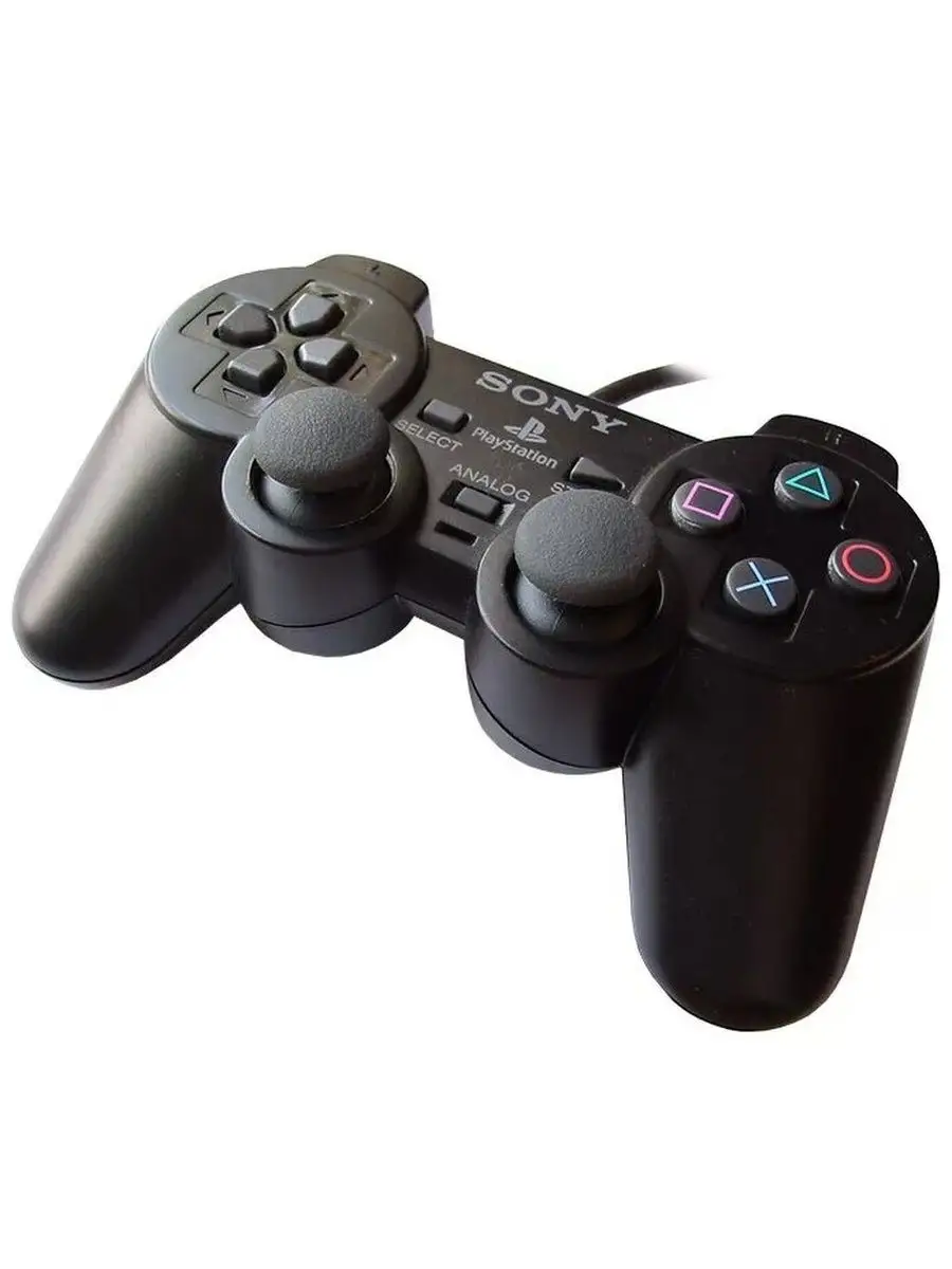 Геймпад PlayStation 1/2 (проводной) черный china 64236048 купить в  интернет-магазине Wildberries