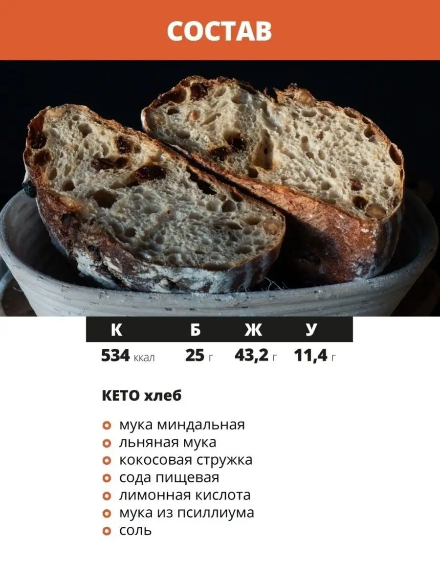 Кето или низкоуглеводный хлеб