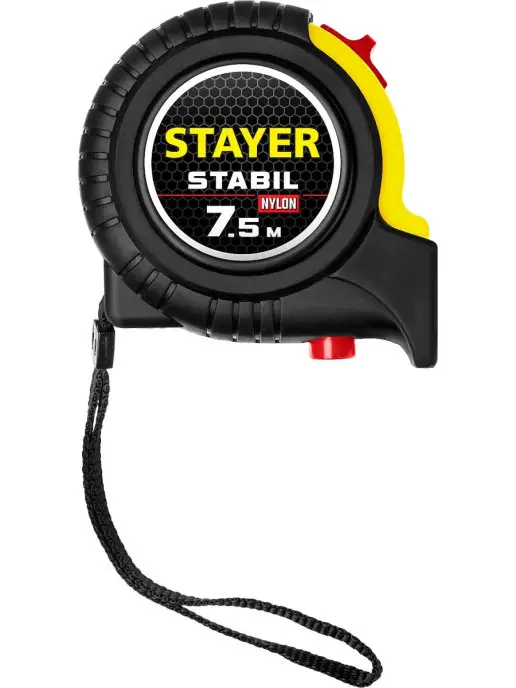 Stayer Рулетка с двухсторонней шкалой 7.5мх25мм 34131-075_z02, вариант, фото 2