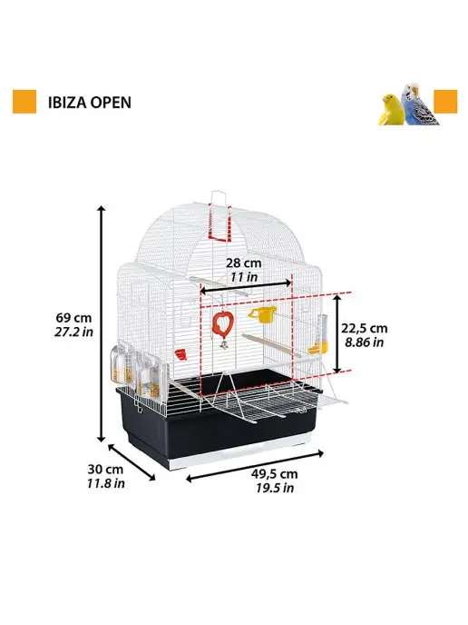 Ferplast Клетка для птиц Ibiza Open, вариант, фото 2