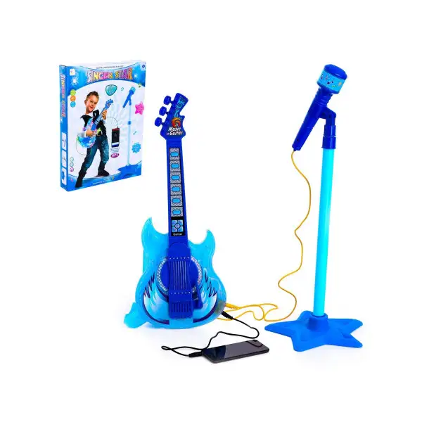 Игрушка музыкальная "Гитара рок-н-ролл", с микрофоном, звуко