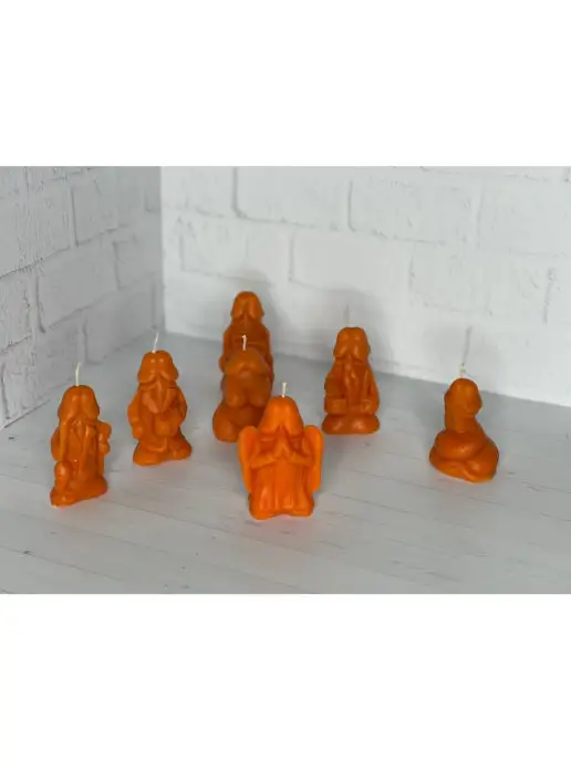 Kruutcandles Свеча эротик, оранжевый, фото 3