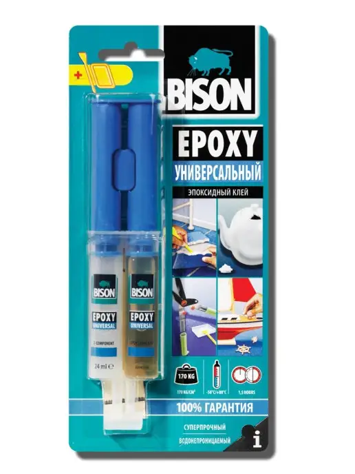 Bison Клей эпоксидный универсальный Epoxy Universal 24 ml, 24 мл
