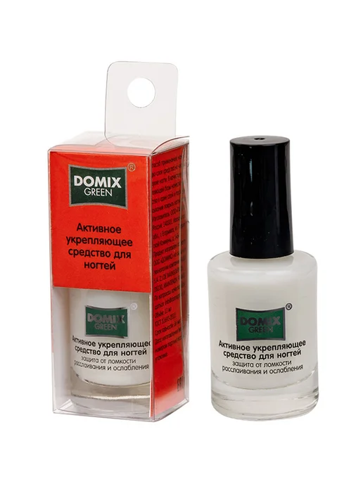 Domix Green Лак для ногтей укрепляющий лечебный, зеленый, фото 8