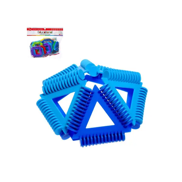 Конструктор обучающий "Геометрические фигуры", 18 деталей