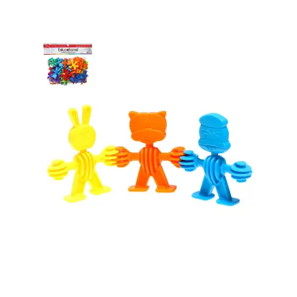 Конструктор обучающий "Забавные человечки", 34 детали