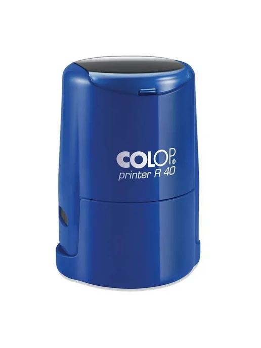 Colop Оснастка для печати круглая R40 Neon 40 мм с крышкой, синий, фото 2