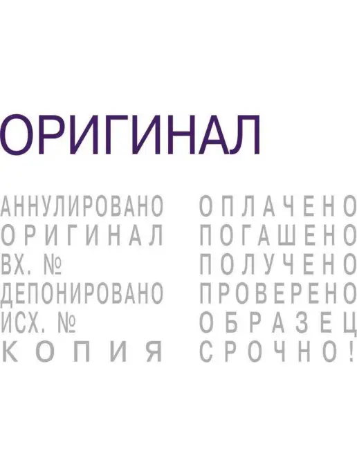 Colop Штамп стандартный 12 бухгалтерских терминов, вариант, фото 3