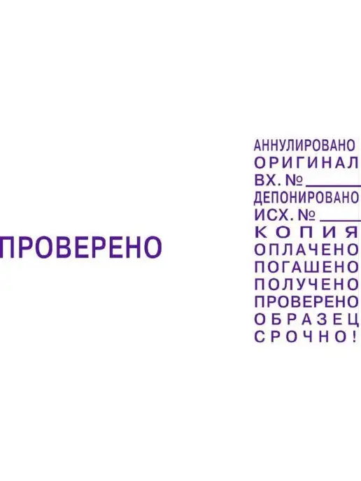 Colop Штамп стандартный 12 бухгалтерских терминов, вариант, фото 4