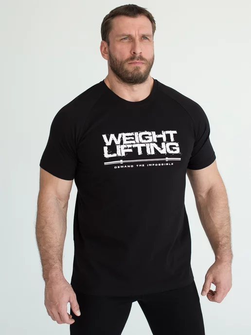 WINNER. Футболка спортивная weightlifting, черный