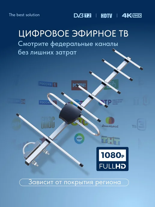 Рэмо Антенна для телевизора уличная с кабелем 10м, 10 м, фото 3