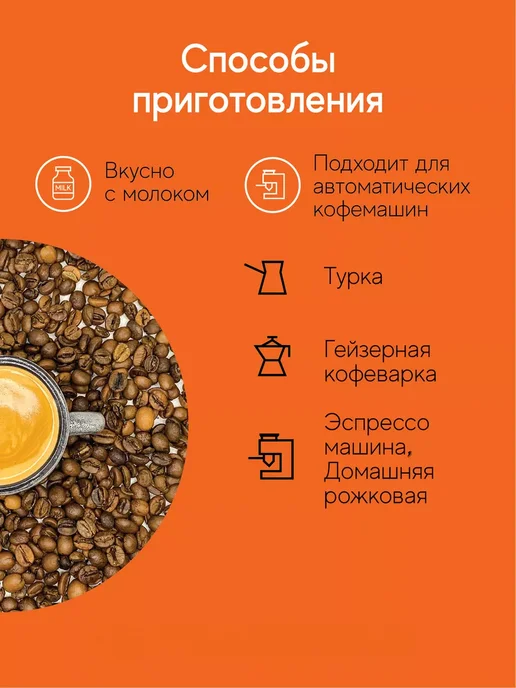 АРОМА ЧАЙ КОФЕ Кофе в зернах Бразилия Можиана 200 г, 200 г, фото 3