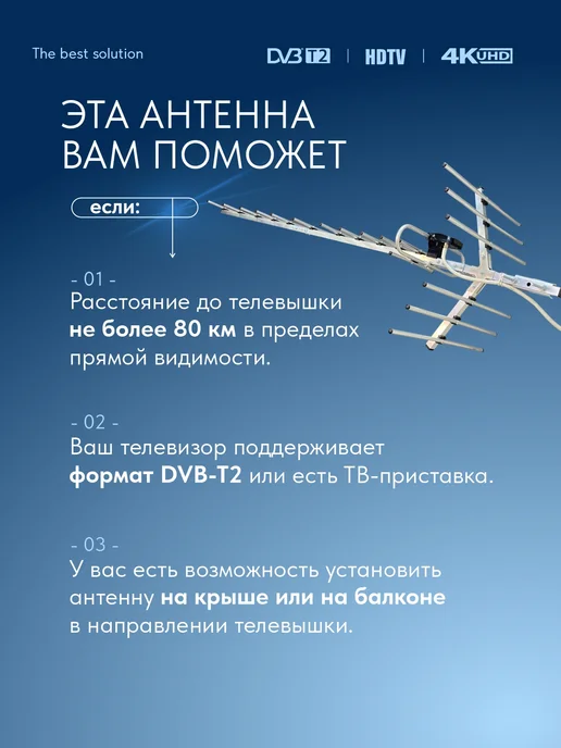 Рэмо Уличная телевизионная антенна BAS-1132-Р, вариант, фото 7