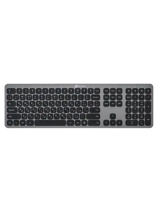 OKLICK Клавиатура + мышь Оклик 300M USB беспроводные slim, серый, фото 6
