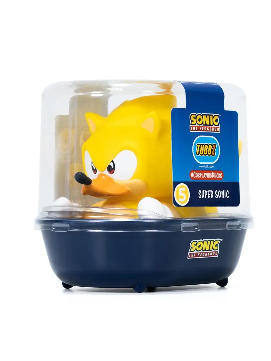 Фигурка-утка Tubbz Sonic the Hedgehog Super Sonic Rubber Road Ltd 65073747  купить в интернет-магазине Wildberries