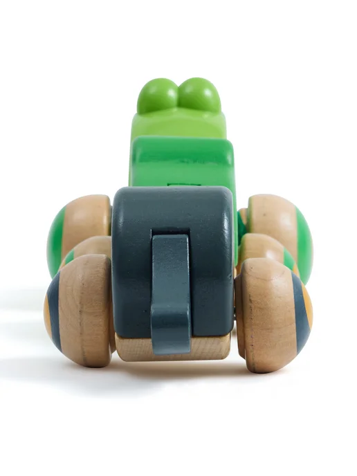 HAPE Каталка на веревочке Семья лягушек, серый, фото 8