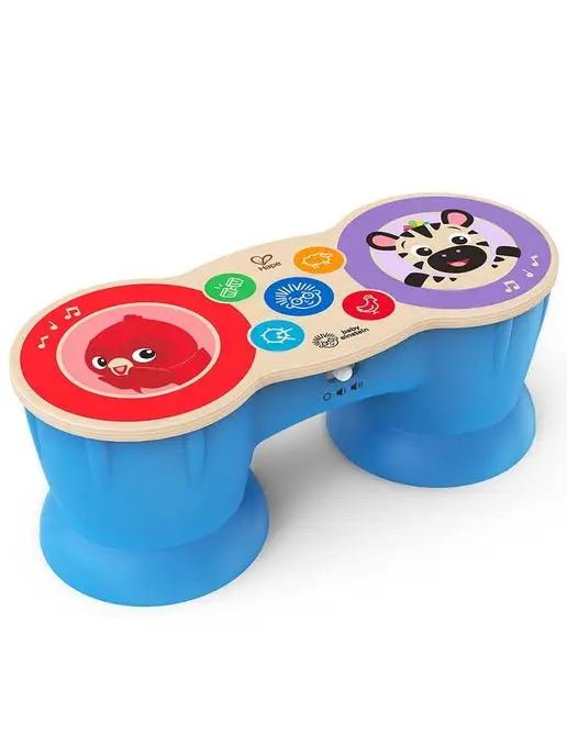 HAPE Музыкальная игрушка Барабан для малышей, сенсорный, голубой, фото 4