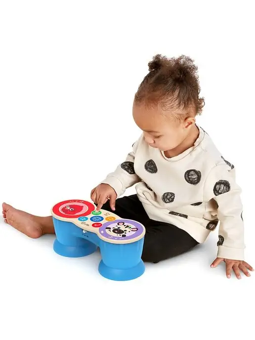 HAPE Музыкальная игрушка Барабан для малышей, сенсорный, голубой, фото 8