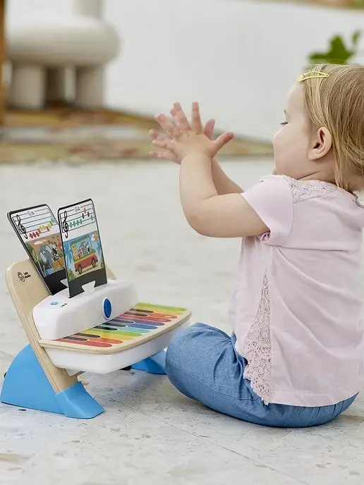 HAPE Музыкальная игрушка Пианино для малышей, голубой, фото 4