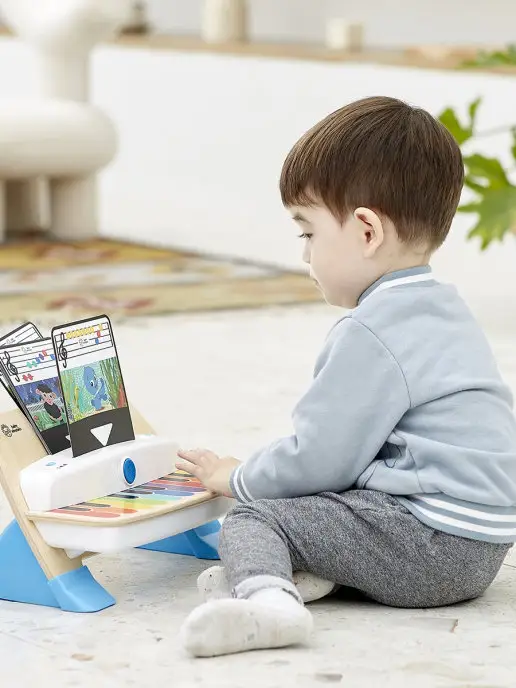 HAPE Музыкальная игрушка Пианино для малышей, голубой, фото 5