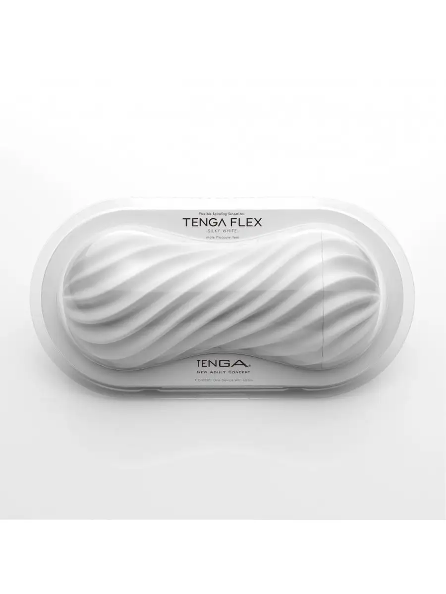 TENGA Мастурбатор мужской тенга для члена мужчин Flex Silky White