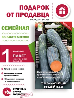 Семена тыква "Семейная" мускатная Гипермаркет семян 65118627 купить за 137 ₽ в интернет-магазине Wildberries