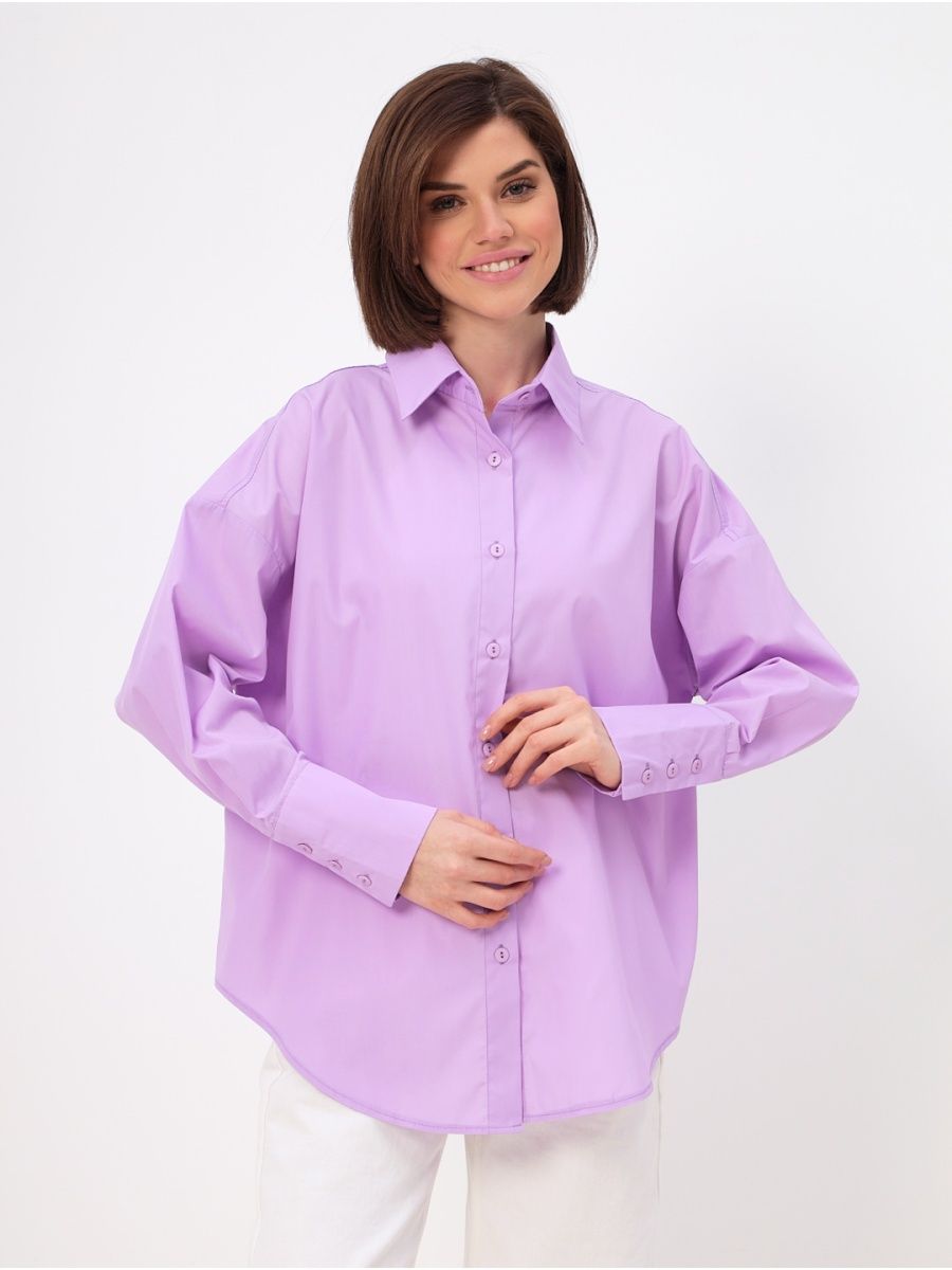 Фиолетовая рубашка женская