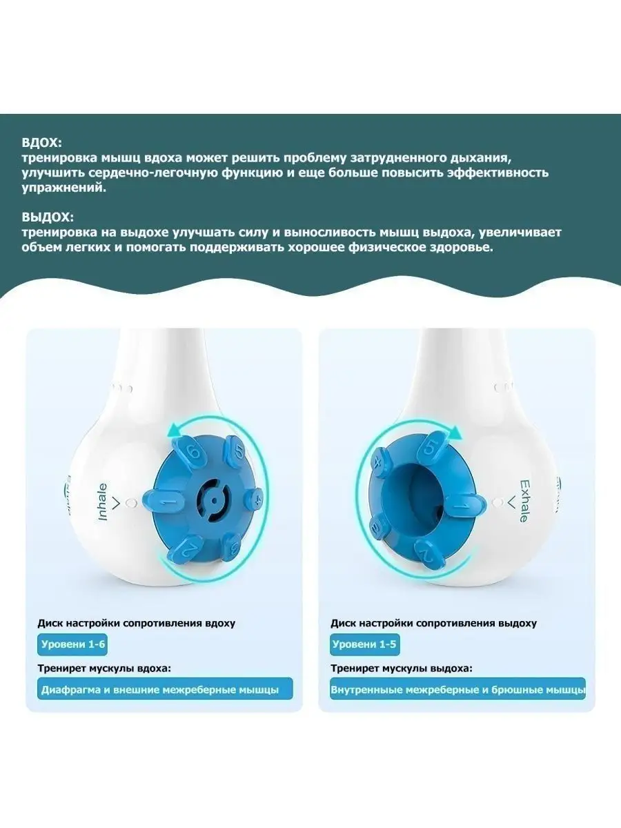 Дыхательный тренажер Sonmol Sonmol 65123344 купить в интернет-магазине  Wildberries