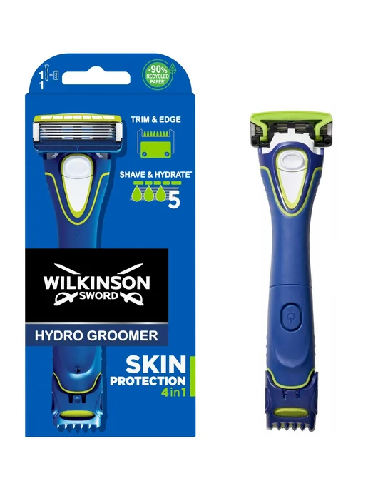 Schick Мужская бритва с триммером Hydro 5 Groomer Trimmer, синий, фото 2