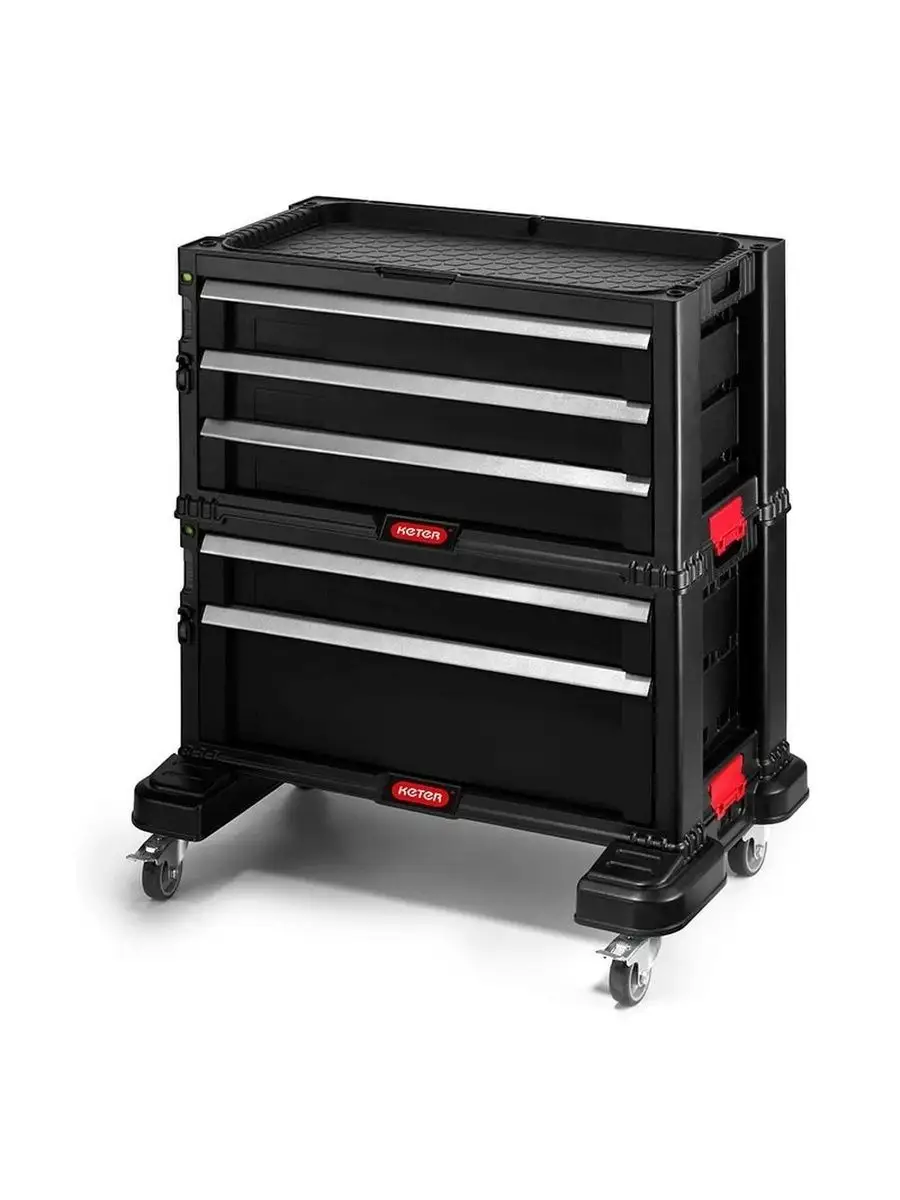 Инструментальная тележка 5 drawers tool chest set 37x59x59см