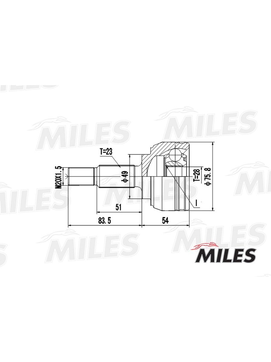 Шрус Miles ga20088.