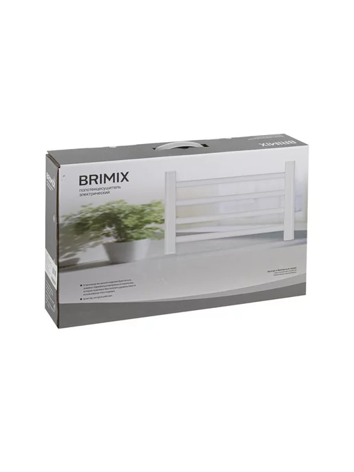 BRIMIX Полотенцесушитель электрический лесенка, черный, фото 4