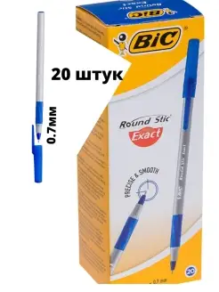 Ручка шариковая синяя набор 20 штук BIC 65233164 купить за 455 ₽ в интернет-магазине Wildberries