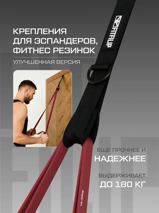 FITFILIP Фиксатор для эспандера дверной якорь, черный