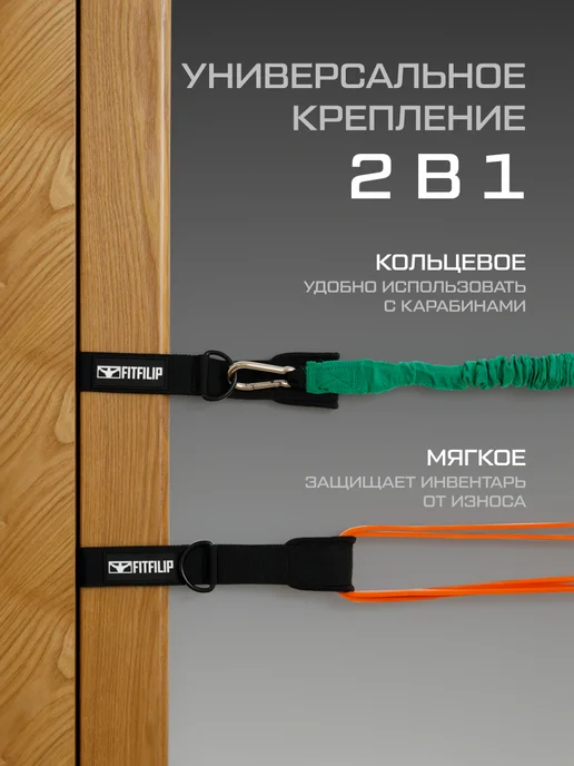 FITFILIP Фиксатор для эспандера дверной якорь, черный, фото 3