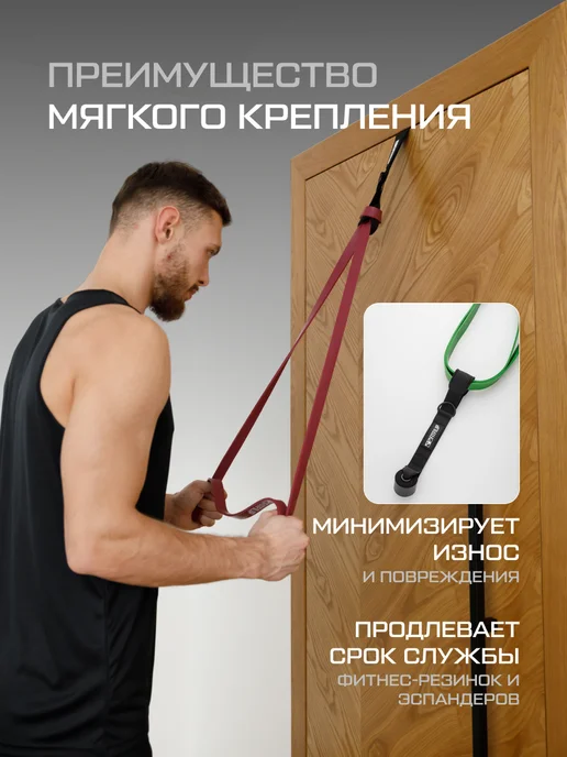 FITFILIP Фиксатор для эспандера дверной якорь, черный, фото 6