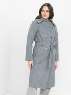 Двубортное демисезонное пальто Amulet 65338691 купить за 3 027 ₽ в интернет-магазине Wildberries