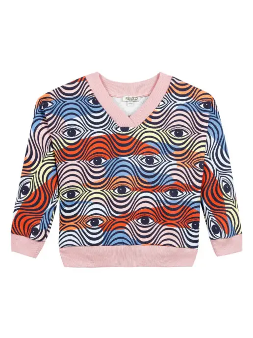 Kenzo Kids Пуловер для девочки, розовый
