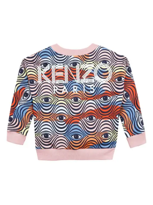 Kenzo Kids Пуловер для девочки, розовый, фото 2