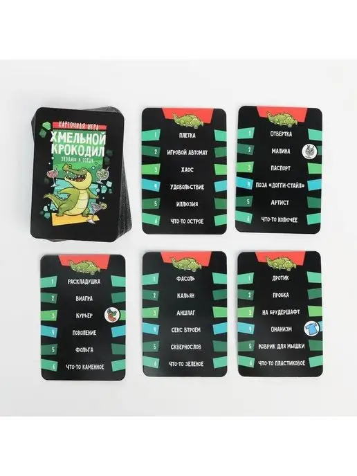 Madlovers Игра для взрослых Хмельной крокодил, 70 карт, вариант, фото 4