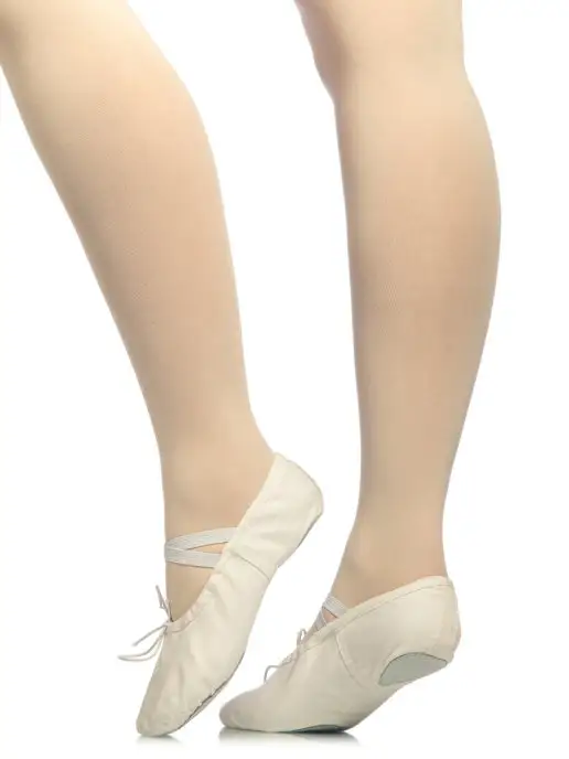 DancePro Балетки для танцев чешки для гимнастики и хореографии, белый, фото 2