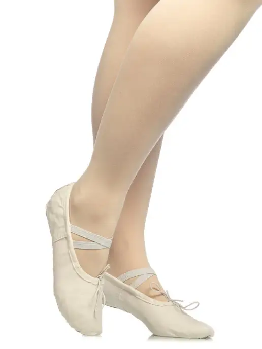 DancePro Балетки для танцев чешки для гимнастики и хореографии, белый, фото 3