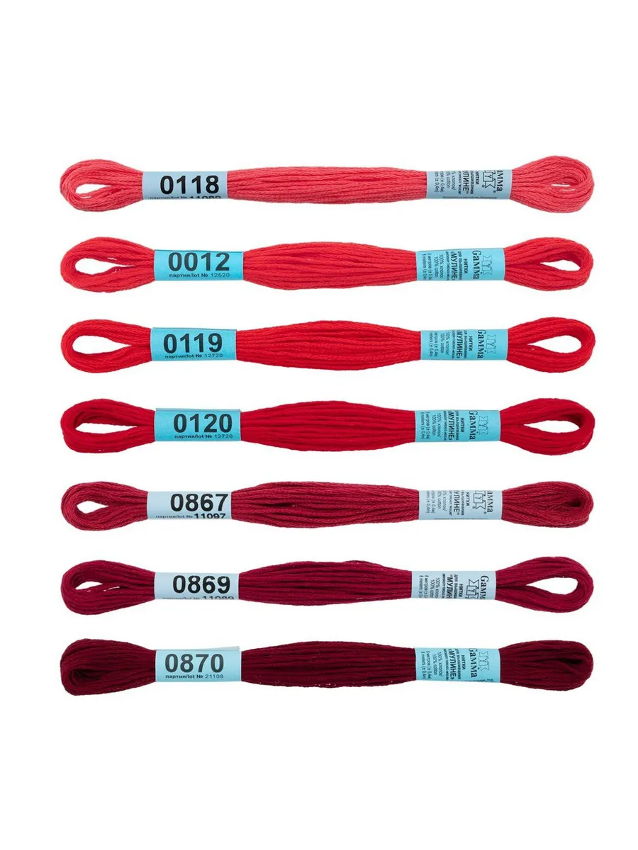 "Gamma" набор мулине "СПЕКТР" 100% хлопок 7 х 8 м cherry Gamma 65493079 купить за 175 ₽ в интернет-магазине Wildberries