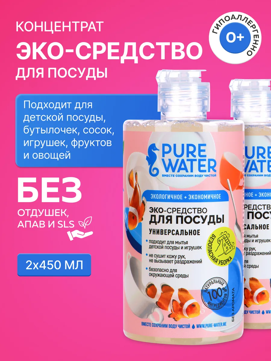 Средство для мытья посуды фруктов и овощей эко гель eco