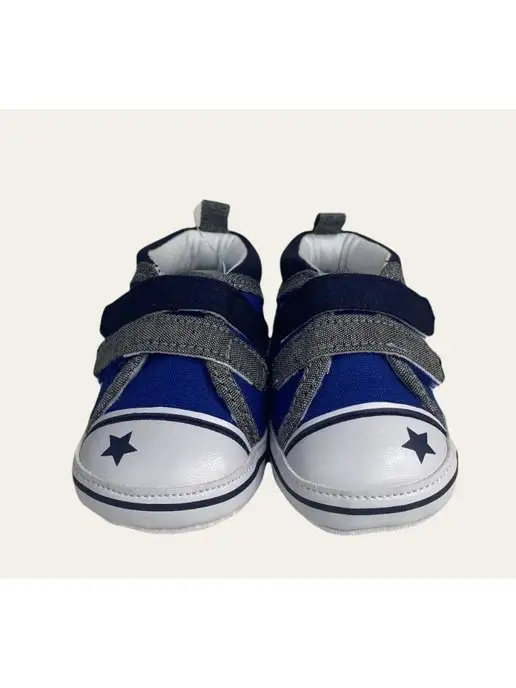 Baby top top Пинетки для малышей на липучке на осень, синий, фото 8