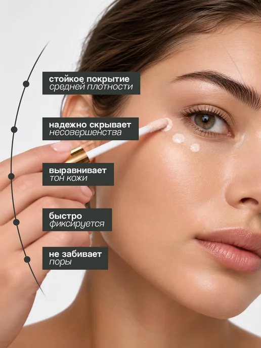 EVELINE Консилер для лица BOTANIC EXPERT антибактериальный точечный…, бежевый, фото 2