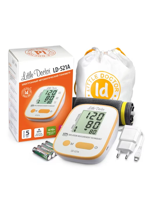 LITTLE DOCTOR Тонометр электронный автоматический медицинский LD-521A, вариант, фото 8
