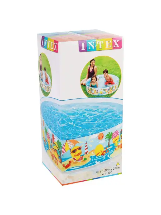 Intex Жесткий бассейн Подводный мир, 122х25 см, от 3 лет, 122x25 см, фото 2