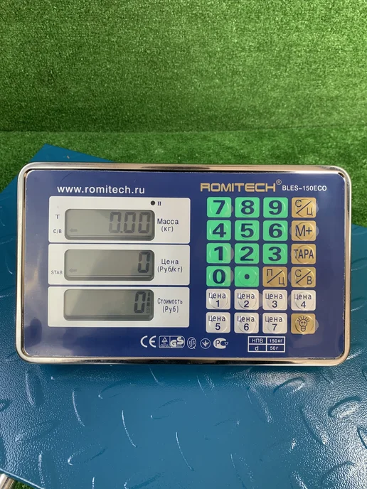 Romitech 50*60 см Весы торговые напольные складские 500 кг беспроводные, 50x60 см, 500 кг, фото 8